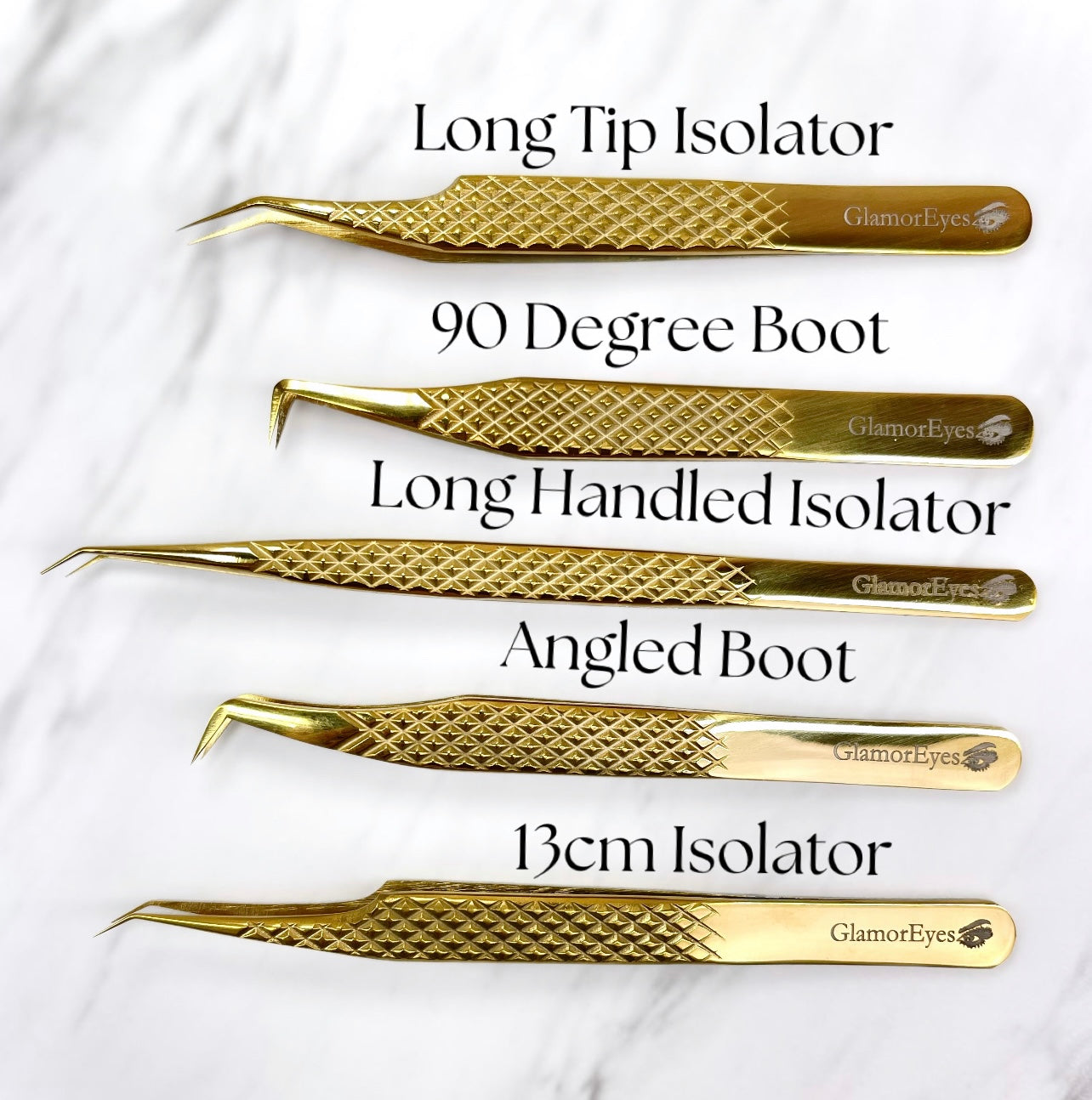 Gold Collection Tweezers – GlamorEyes Beauty