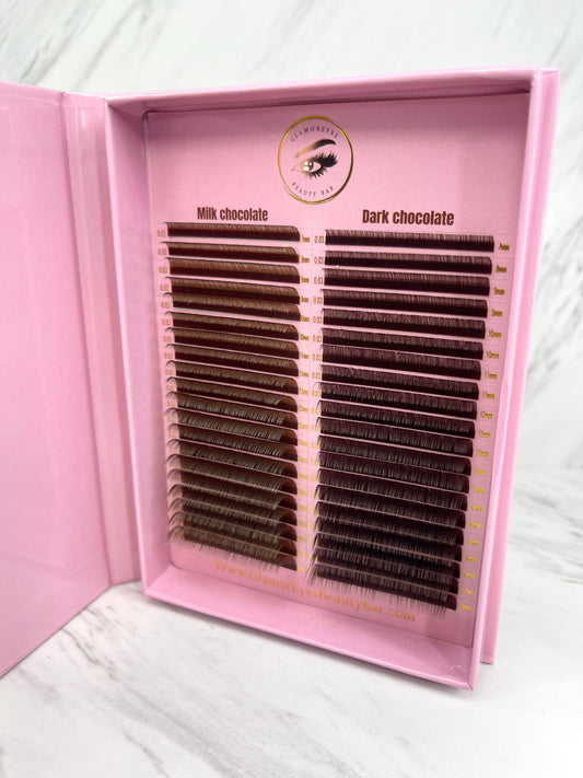 Milk & Dark Chocolate Lashes (40 Row)